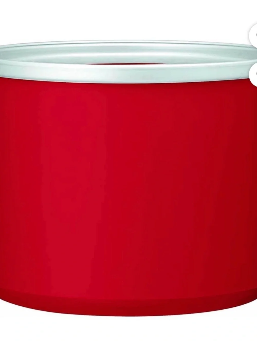 Cuisinart Red Ice Cream Maker with Clear Lid